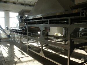 Conveyor cooler for roasted sunflower seeds and peanuts KSO-3000/0.6, KSO-4000/1.2